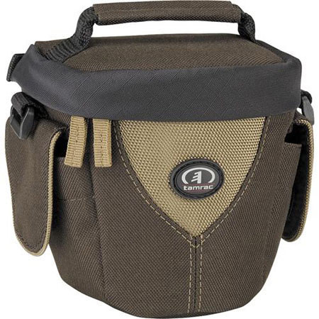 Tamrac 3320 Aero Zoom 20 Holster Case, Brown/Tan with Belt Loop, Shoulder Strap & Carry Handle