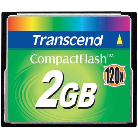 Transcend 2 GB, 120x Ultra-Performance Series, Compact Flash Memory Card image
