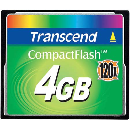 Transcend 4 GB, 120x Ultra-Performance Series, Compact Flash Memory Card image