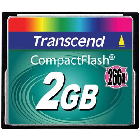 Transcend 2 GB, 266x Ultra-Performance Series, Compact Flash Memory Card image