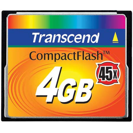 Transcend 4 GB, 45x High Speed Compact Flash Memory Card image