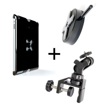 Tether Tools WUA1GRY25 iPad Utility Mounting Kit, Includes Wallee iPad Air Case, EasyGrip LG Clamp, Connect Lite, Gray