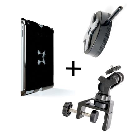 Tether Tools WUA1GRY40 iPad Utility Mounting Kit, Includes Wallee iPad Air Case, EasyGrip XL Clamp, Connect Lite, Gray