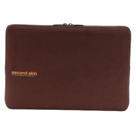 Tucano Second Skin Microfiber Script Sleeve for 15.4&quot; MacBook Pro+Cencio, Brown image