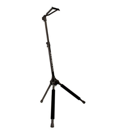 Ultimate Support GS-100 Height-adjustable Genesis Series Guitar Stand with Locking Legs, Hanging-style Yoke and Security Strap