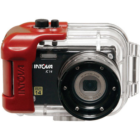 Intova IC14 14MP Digital Camera with Waterproof Housing, 2.7 inch LCD Display, SDHC Memory Card Slot, 5x Optical Zoom