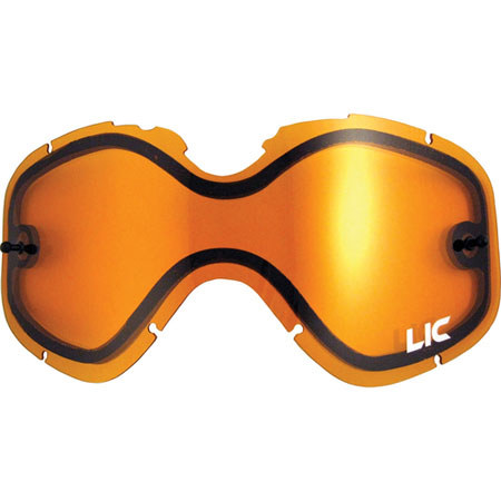 Liquid Image 615 Snowcross Replacement Lens for Summit and Impact Series Goggles, Dual Lens, Amber