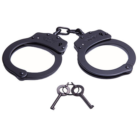 UPC 024718000046 product image for UZI Handcuff Chain with 2 Keys, Black | upcitemdb.com