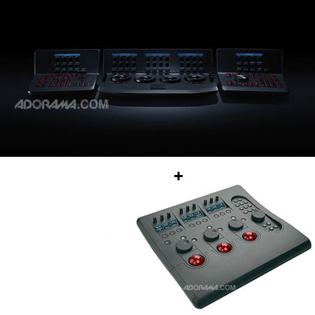 Blackmagic Design DaVinci Resolve - Color Correction Software for Mac - Bundle - with Tangent Devices Wave Panel with 3 x Cool-Blue OLED Displays, Trackerballs