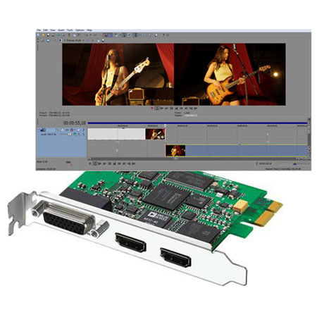 Blackmagic Design Intensity Pro HDMI Editing Card with PCI Express - Bundle - with Sony Vegas Pro 12 Video Editing Software