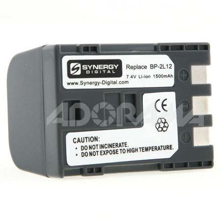 Adorama Lithium-Ion Camcorder Battery, Replacement for the Canon BP-2L12, 7.4v 1500 mAh image