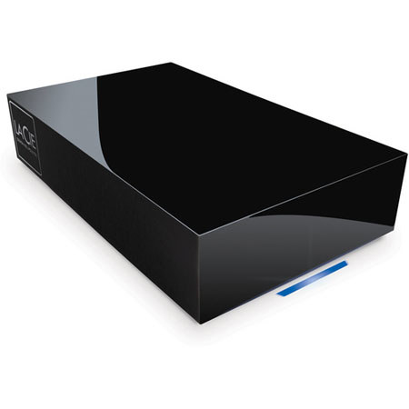 LaCie Quadra Hard Drive, 1 TB Disk Drive, eSATA 3Gb/s, FireWire &amp; USB 2.0, for Mac &amp; Windows, Neil Poulton Design image