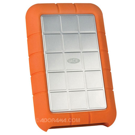 LaCie Rugged, 1TB Portable Pocket Hard Drive with FireWire 400 and 800, Hi-Speed USB 2.0 image