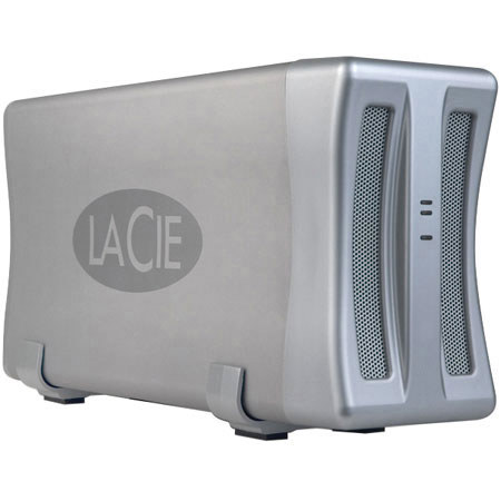 LaCie Two Big 500 GB 2-Disk RAID Tower System with SATA II PCI-E Card, for Macintosh &amp; Windows. image