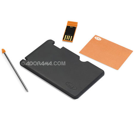 LaCie WriteCard, 4GB USB Flash Drive, Credit Card Shape with Pencil and Notepad, Fits Wallet image