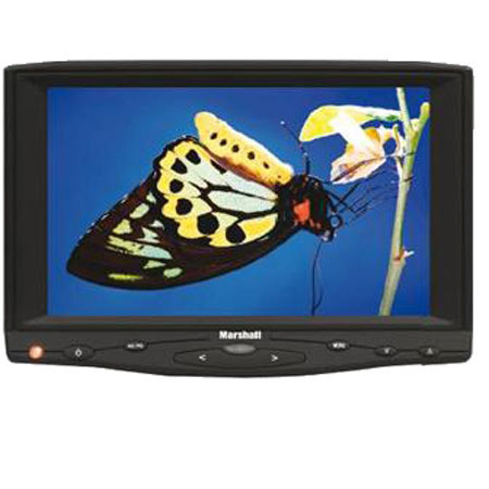 Marshall M-LCD7-HDMI-CE6 7in Portable On-Camera Field Monitor with Nikon EN-EL3e Battery image