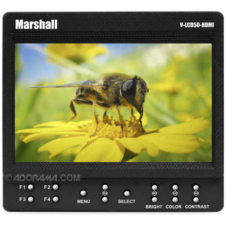 Marshall 5&quot; Small 800 x 480 Camera-Top / Portable Field Monitor with HDMI image