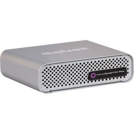 Matrox DVI Plus HD-SDI Scan Converter, Cable, External Power Adapter and Cord, Y/C Video Adapter