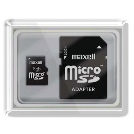 Maxell 8GB MicroSDHC Class 10 Flash Memory Card, 17 Mbps Max Write Speed, 27 Mbps Max Read Speed