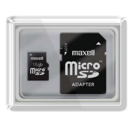 Maxell 16GB MicroSDHC Class 10 Flash Memory Card, 17 Mbps Max Write Speed, 27 Mbps Max Read Speed