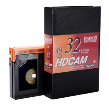 Maxell B-32HD HDCAM Videocassette Tape, Small, 32 Minutes Recording Time