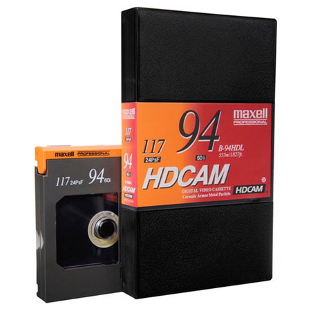 Maxell B-94HDL HDCAM Videocassette, 94 Minutes Recording Time, Large