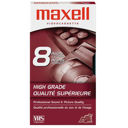 Maxell HG-T160 160 Minute High Grade VHS Video Cassette
