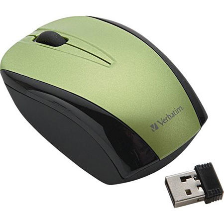 Verbatim Nano Wireless Notebook Optical Mouse - Green