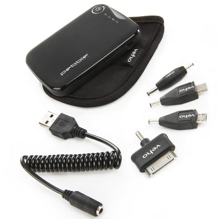 Veho VPP-001-M Pebble Mini 3000maA Portable Battery Pack/Charger for iPhone/iPod/Blackberry/Smartphones/HTC/Nokia Devices