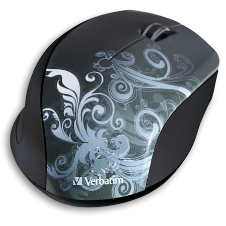 Verbatim Wireless Optical Design Mouse, Graphite