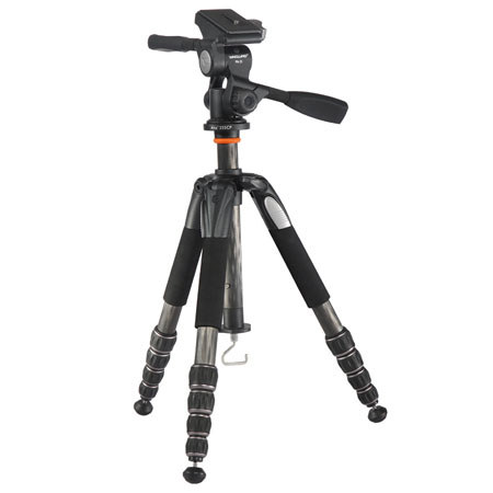 Vanguard Alta + 255CP Carbon Fiber 5-Section Tripod Leg Set with PH-32 Panhead and Tripod Case, Maximum Height 53-7/8", Supports 8.8 lbs image