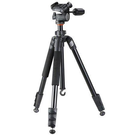 Vanguard Aluminum Alloy/Espod 234AP Tripod with QR Three-Way Pan Head, Max Height: 57-1/8, Max Loading Capacity: 6.6 lbs image