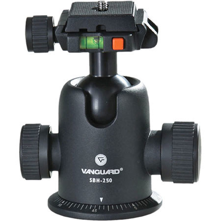 Vanguard SBH-250 Fluid Ballhead with Quick Release for the Elite and Tracker Tripods, Supports 44 lbs. image