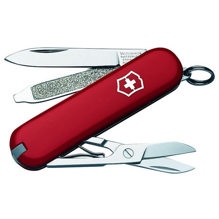 Victorinox Swiss Army Classic SD Pocket Tool, 58mm/2.28", Red