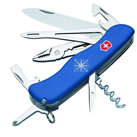 UPC 046928536634 product image for Victorinox Swiss Army 111mm Skiiper Lockblade Pocket Tool, Blue | upcitemdb.com