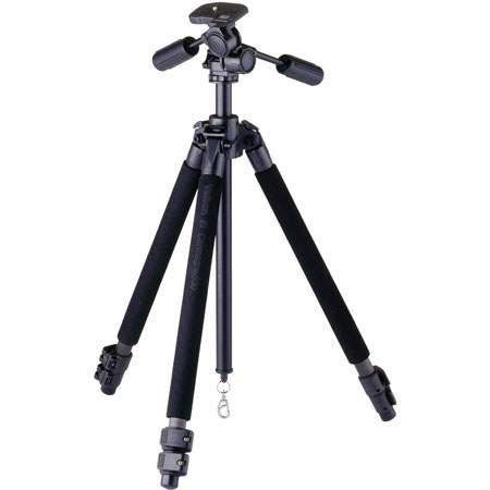 Velbon El Carmagne 530 Carbon Fiber Tripod with Pan Head &amp; Case, Height 10.2" - 64.7", Maximum Load 25 lbs. image