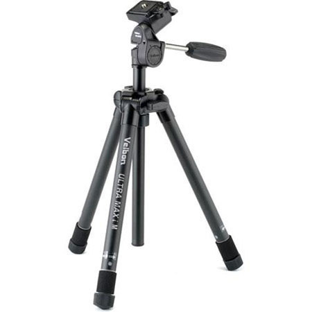 Velbon Ultra Maxi-M Aluminum Tripod with 3-Way Pan/Tilt Head &amp; Case, Height 54.5" - 6.5", Maximum Load 4.4 lbs. image