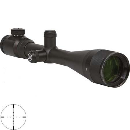 Vortex Optics 4 - 16 x 50mm Crossfire Series Riflescope, Matte Black Finish with Illuminated Mil Dot Reticle, Tall Turrets, Adjustable Objective, 30mm Tube image