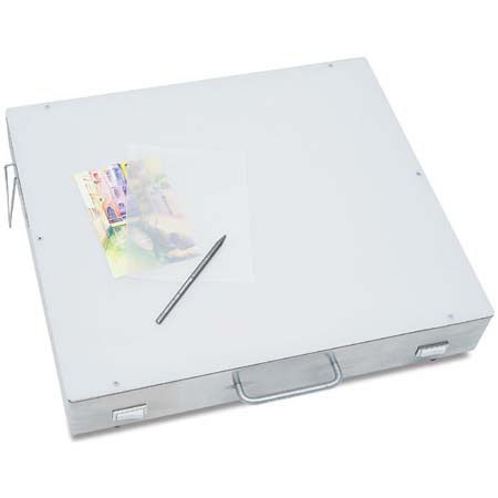 Porta-Trace 16 x 18 Stainless Steel Lightbox with Three 15 watt, 5000K. Lamps.