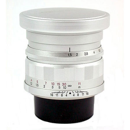 Voigtlander Nokton 50mm f/1.5 Aspherical Standard Leica Screw Mount Lens - Silver image