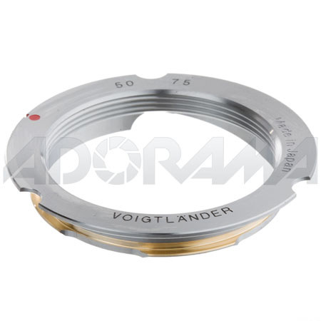 Voigtlander M-Bayonet Adapter for 50mm, 75mm Leica L Screw Mount lenses image