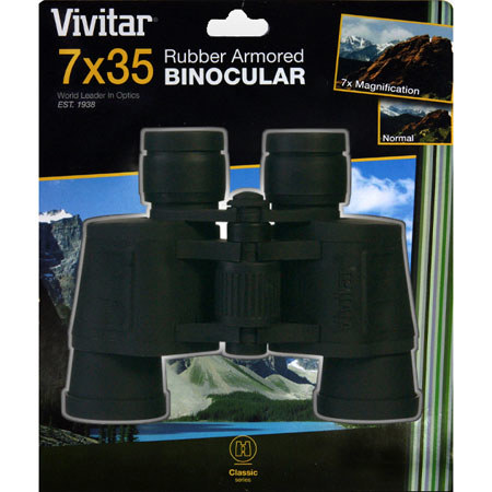 Vivitar CS-735 7 x 35mm Classic Series Weather Resistant Porro Prism Binocular with 7.0° Angle of View image