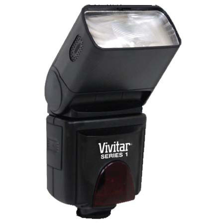 Vivitar DF283 Digital TTL Shoe Mount Bounce / Zoom / Swivel Auto-Focus Flash for Olympus TTL, Guide Number 42m (137') image