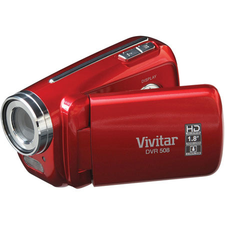 Vivitar DVR508 High Definition Digital Video Camcorder with 1.8" LCD Screen, 4x Digital Zoom image