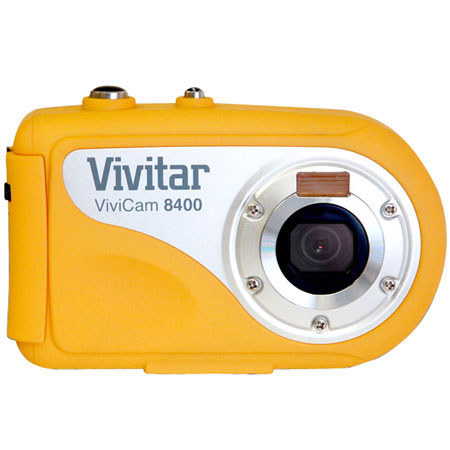 Vivitar Vivicam 8400 8.1MP Digital Camera 8x Digital Zoom, 2.4" Screen, Photos/Short Movies Down to 10 Meters Underwater - Yellow image