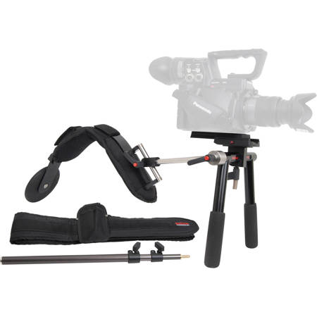 VariZoom DV Rig Pro Support, Shock-Absorbing Shoulder Support for DV Camcorders