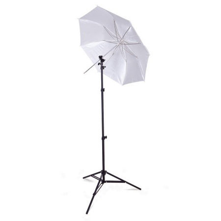 Westcott 43 inch Collapsible Umbrella Flash Kit #2332 with 8' Light Stand image
