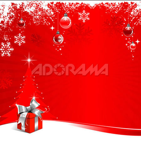 Westcott Photo Basics 5' x 6' "Enchanted Season", Abstract Christmas Tree & Gift Scenic Cotton Muslin Background #828