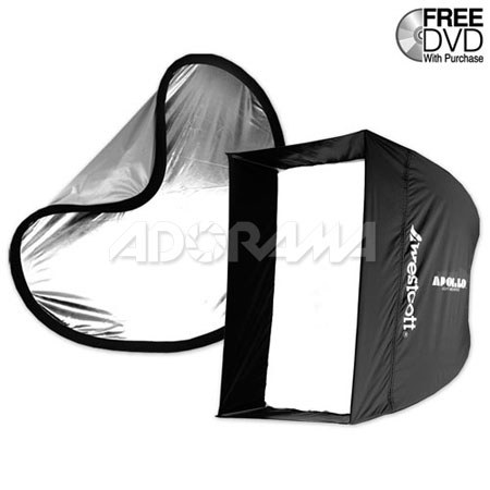 Westcott Portable Studio Kit 3 Standard (28" Recessed Apollo &amp; 30" Silver/White Illuminator Reflector) image