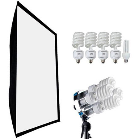 Westcott 36" x 48" Bruce Dorn Shallow Box Photo / Video 220 Watt Fluorescent Lighting Kit image